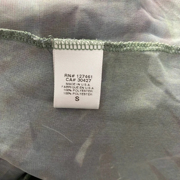 Wildfox Palm Jungle‎ Breezy Graphic Logo Tank Top Green Semi Sheer Size US Small - Picture 10 of 12